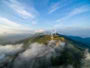 Wind energy Asia - turbines in Huashan, Jiangxi