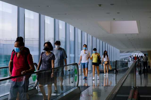 SingaaFlughafen Singapur, weniger asiatische Fluggesellschaften landen aufgrund des Coronaviruspore airport, less Asian airlines landing due to coronavirus